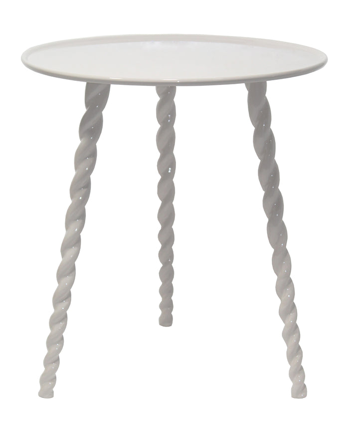 Giga Meubel - Bijzettafel Rond - Beige - 45,5x45,5x50cm - Santi