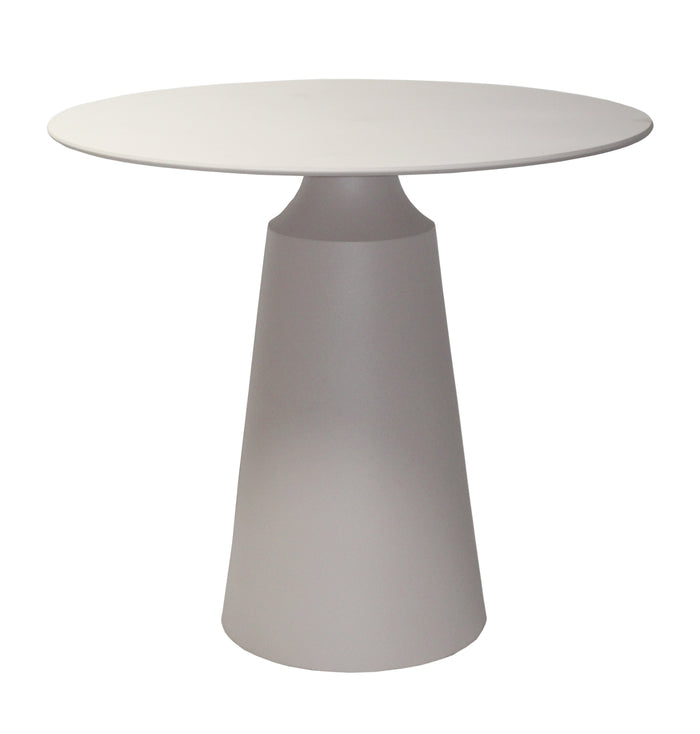 Giga Meubel - Bijzettafel Rond - Beige Aluminium - 69x69x61,5cm - Else