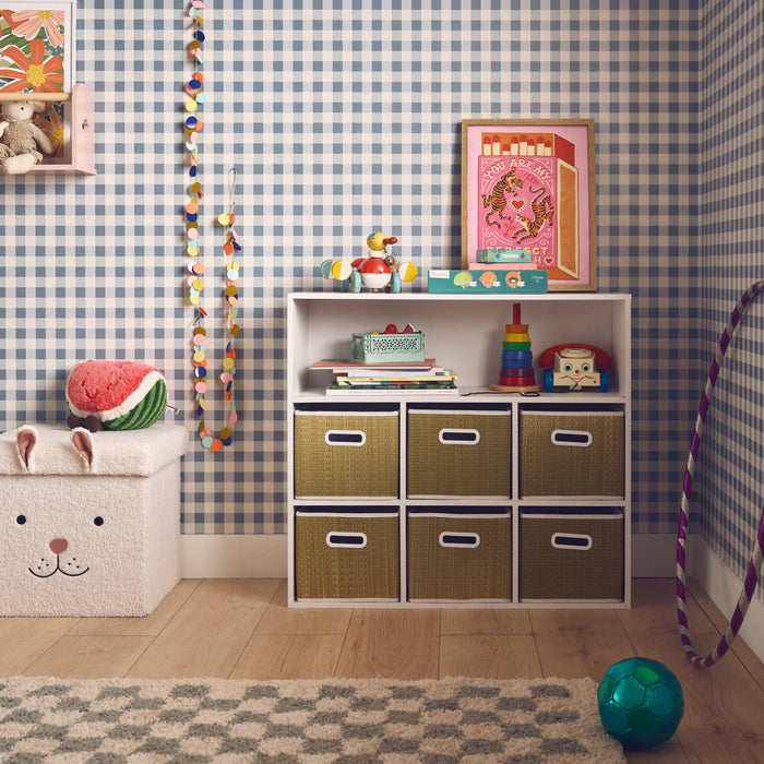 sweeek - Kinderopbergmeubel met 6 plantenvezelmanden