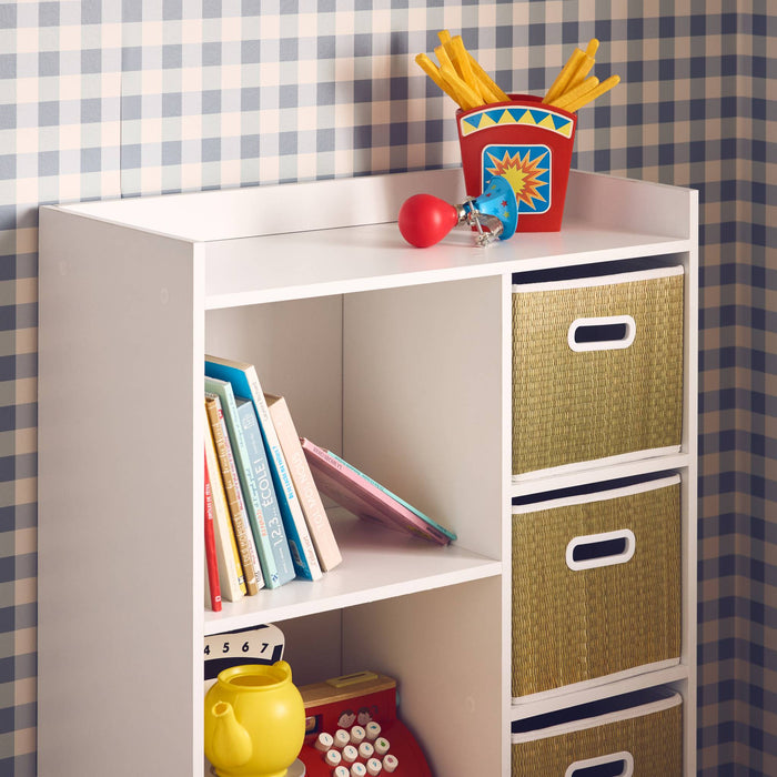 sweeek - Kinderopbergmeubel met 4 plantenvezelmanden