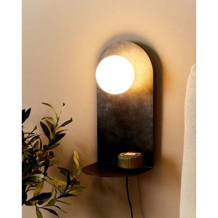 Beliani - MAPI - Wandlamp - Grafietgrijs - Staal