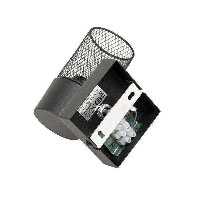 QAZQA Industriële spot zwart verstelbaar - Jim