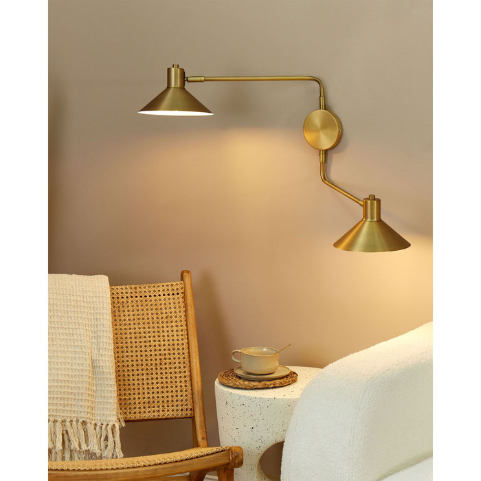 Beliani - KADASSA - Wandlamp - Goud - Staal