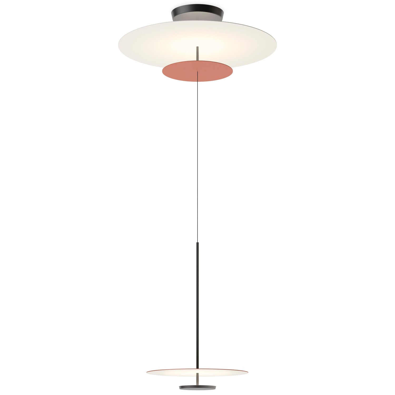 Vibia Flat 5930 hanglamp Ø90 LED Terra Red