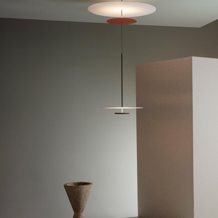 Vibia Flat 5930 hanglamp Ø90 LED Terra Red