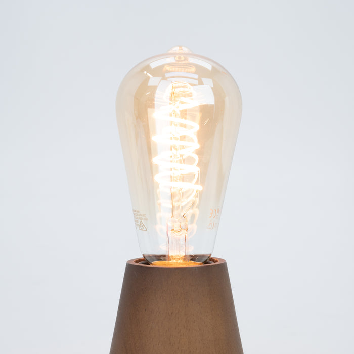 EGLO Asby Tafellamp - E27 - 10 cm - Donkerbruin - Hout