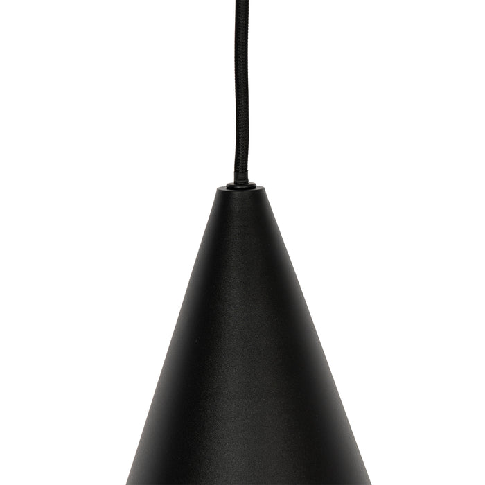 QAZQA Moderne hanglamp zwart met smoke glas - Drop