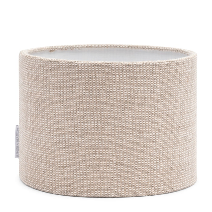 Riviera Maison Lampenkap Beige - Cylinder - Linnen (ØxH) 30x20