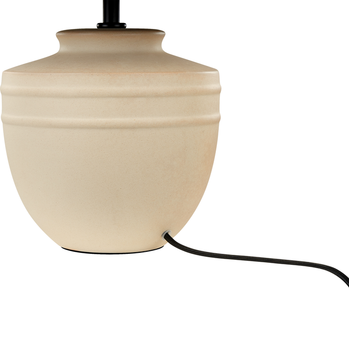 Beliani - TIGRE - Tafelllamp - Beige|Zwart - Keramiek