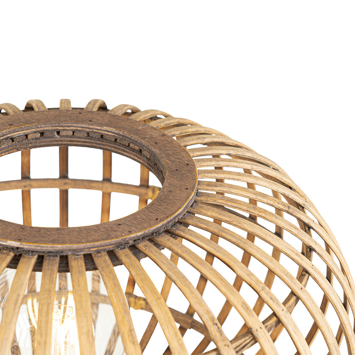 QAZQA Oosterse hanglamp bamboe 2-lichts - Amira