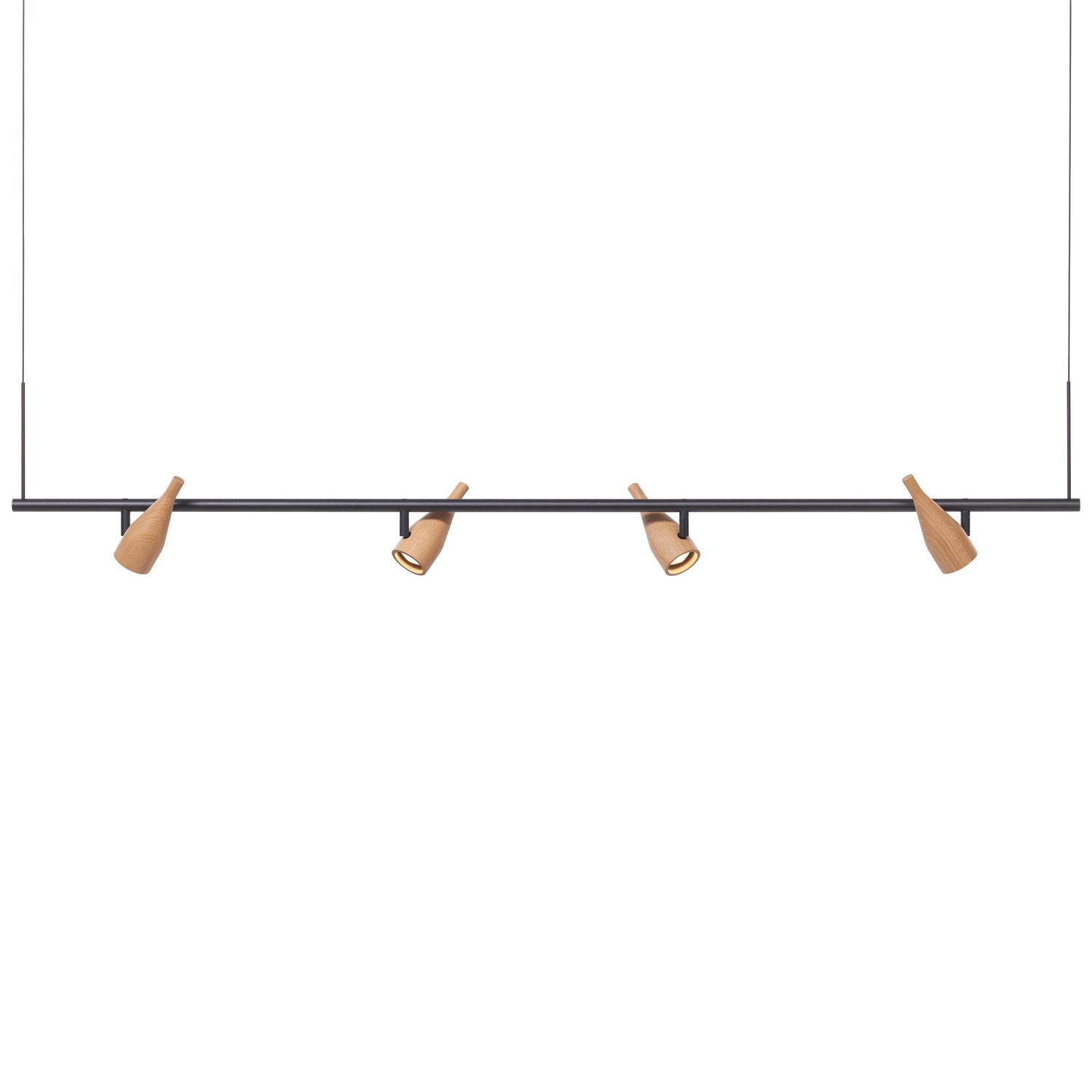 Hollands Licht Timber Line 4 hanglamp LED eiken