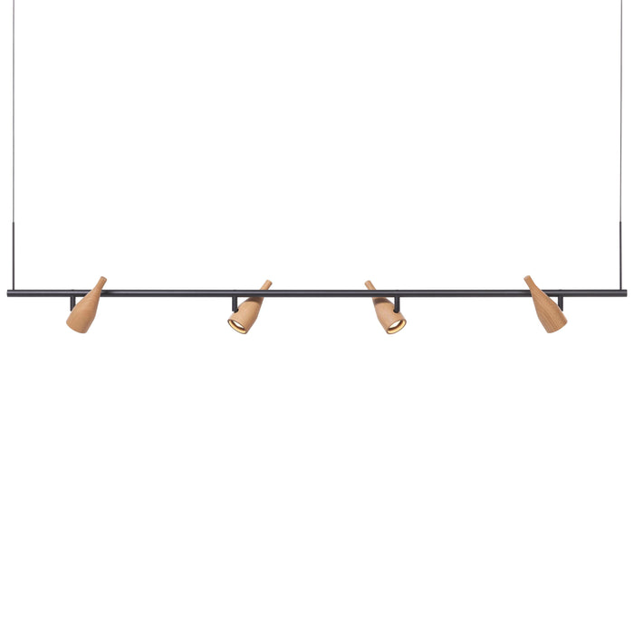 Hollands Licht Timber Line 4 hanglamp LED eiken