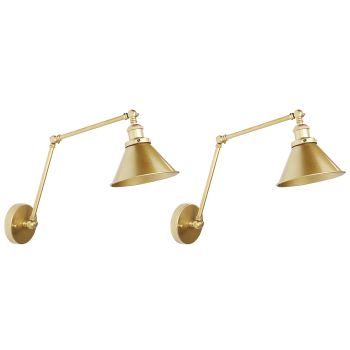 Beliani - NARVA - Wandlamp - Goud - Metaal