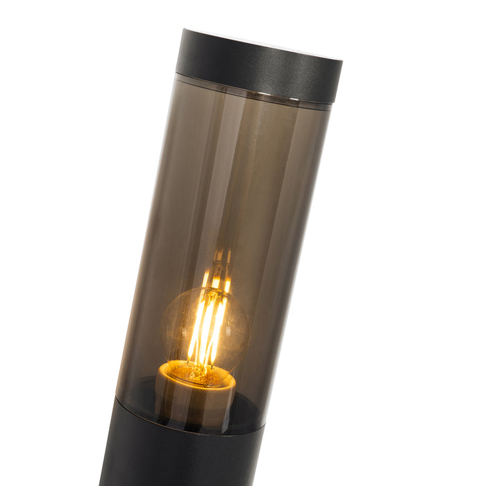 QAZQA Moderne buiten wandlamp zwart met bewegingssensor IP44 - Rox