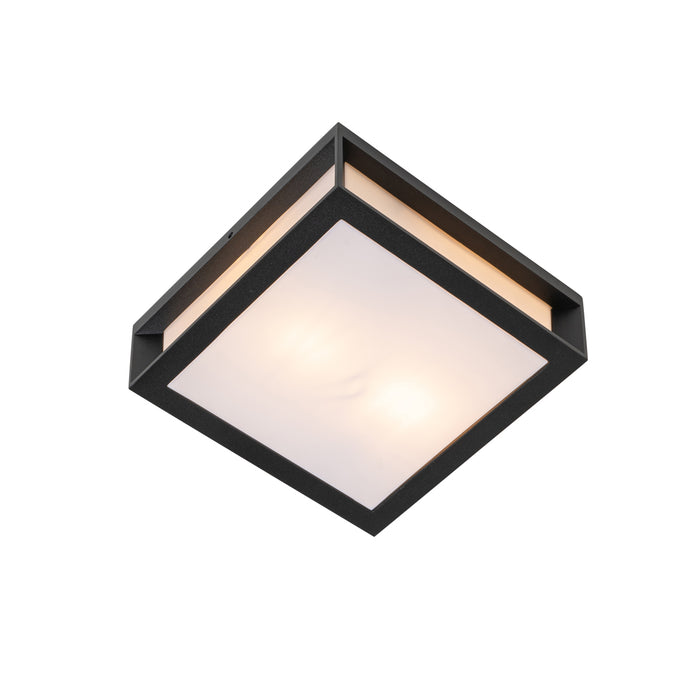 QAZQA Moderne buiten wandlamp zwart 2-lichts IP44 - Jeffrey