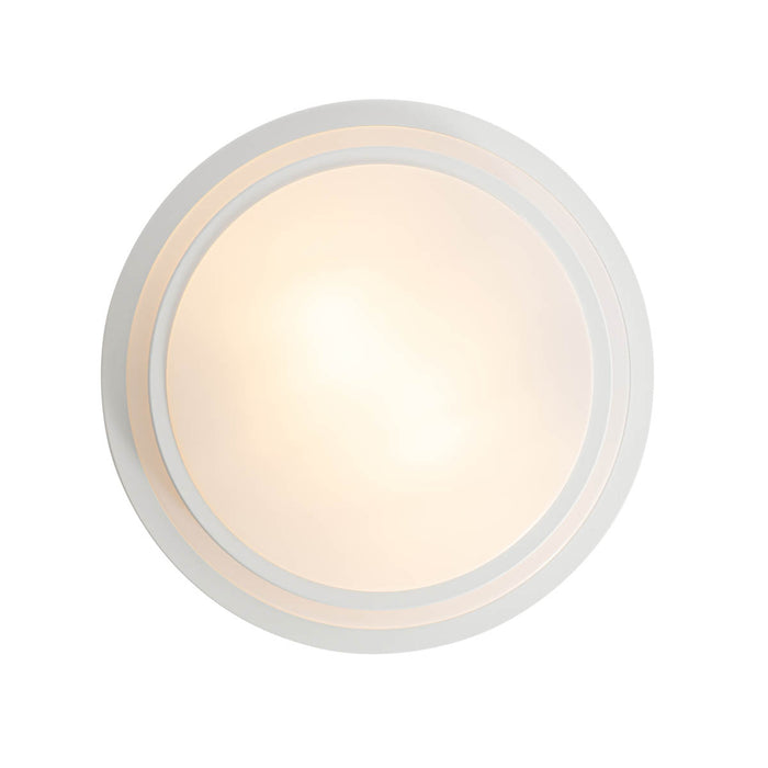 QAZQA Moderne plafondlamp wit 35 cm IP44 - Walden