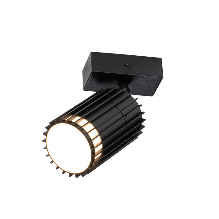 QAZQA Design buiten plafondspot zwart IP44 - Boris