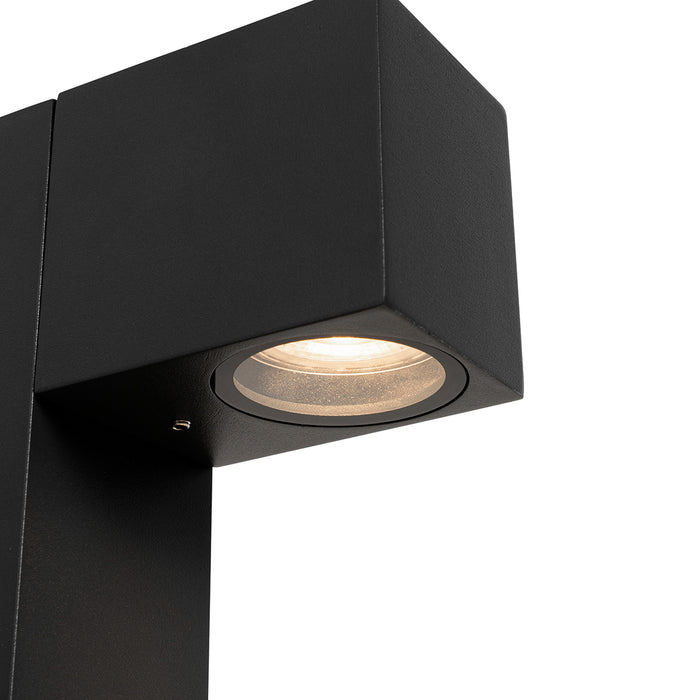 QAZQA Industriële staande buitenlamp zwart 80 cm IP44 - Baleno