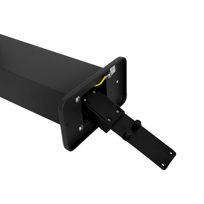 QAZQA Industriële staande buitenlamp zwart 80 cm IP44 - Baleno