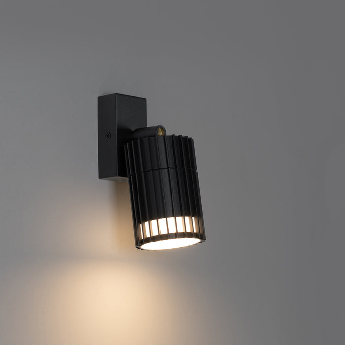 QAZQA Design buiten plafondspot zwart IP44 - Boris