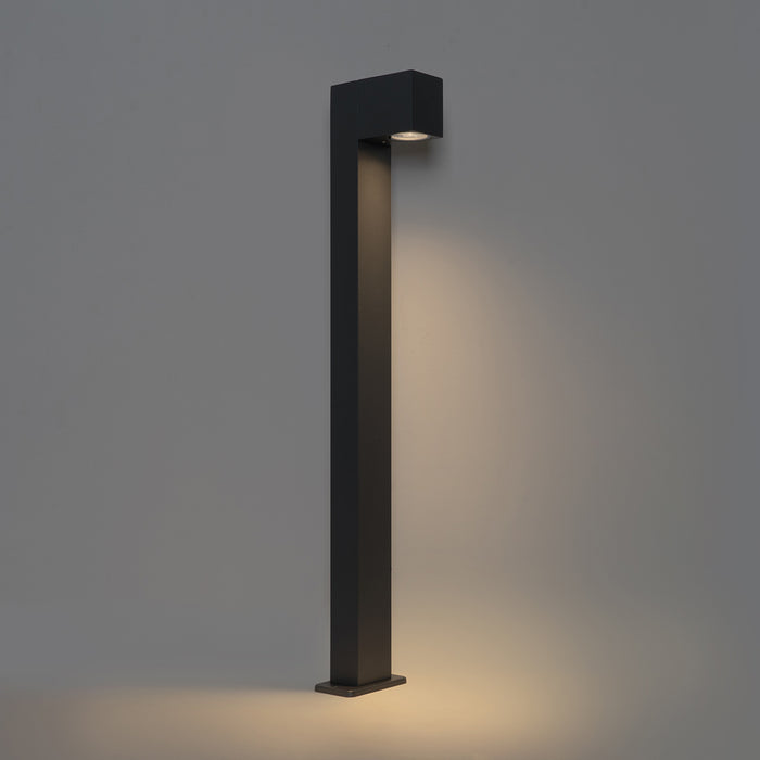 QAZQA Industriële staande buitenlamp zwart 80 cm IP44 - Baleno