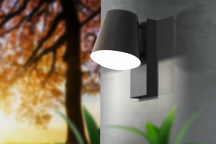 EGLO Caldiero Wandlamp - E27 - 24 cm - Antraciet|Wit