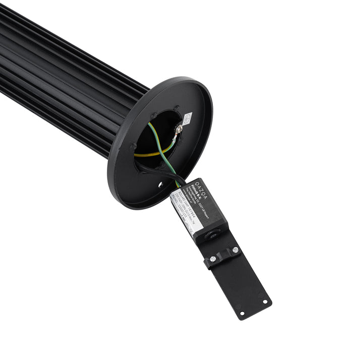 QAZQA Design buiten paaltje zwart 80 cm IP44 - Boris