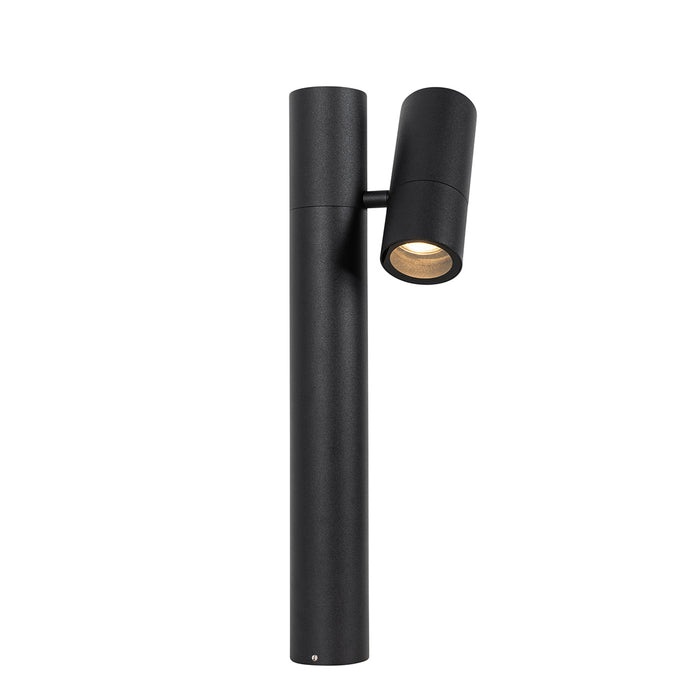 QAZQA Staande buitenlamp zwart 50 cm verstelbaar - Duo