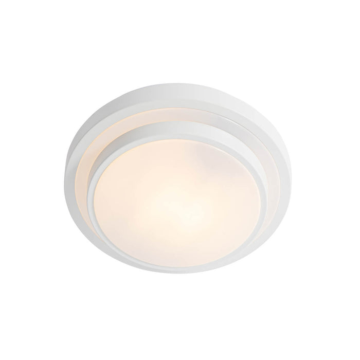 QAZQA Moderne plafondlamp wit 25 cm IP44 - Walden