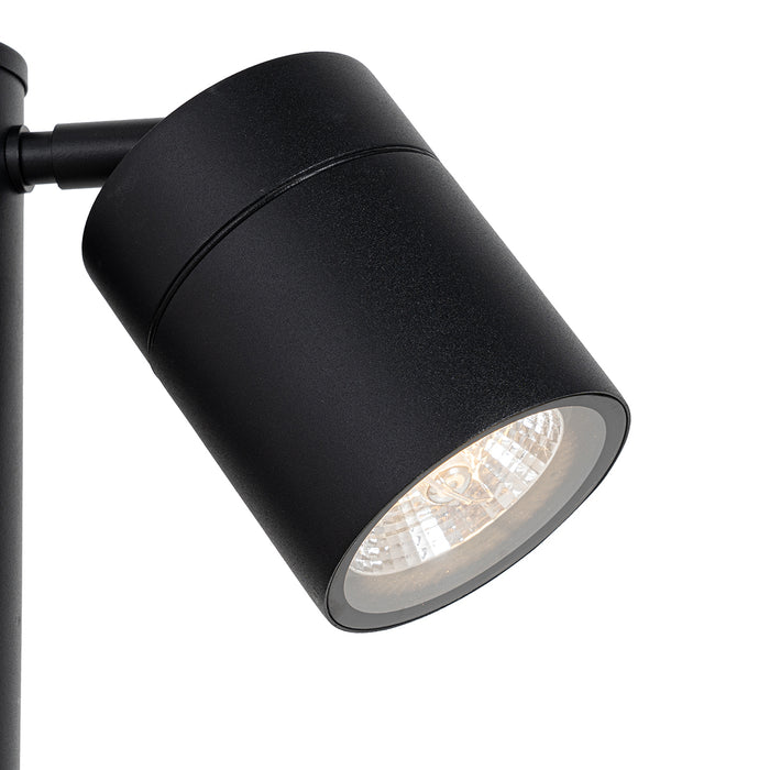 QAZQA Staande buitenlamp zwart 80 cm AR70 verstelbaar IP44 - Solo