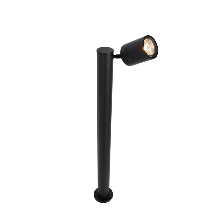 QAZQA Staande buitenlamp zwart 80 cm AR70 verstelbaar IP44 - Solo