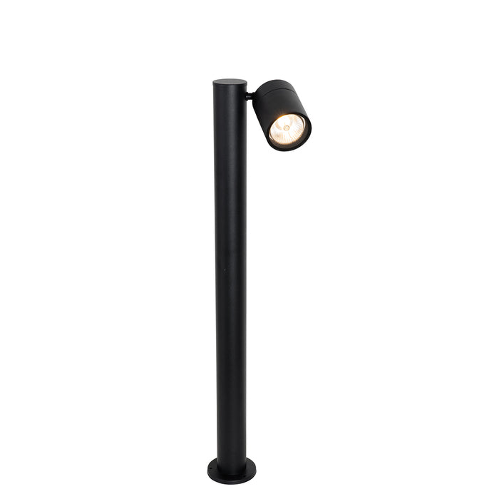 QAZQA Staande buitenlamp zwart 80 cm AR70 verstelbaar IP44 - Solo