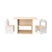 sweeek - Kindertafel + 2 stoelen, met planken
