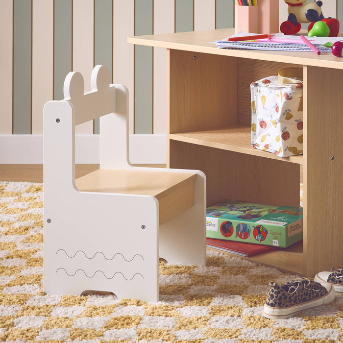 sweeek - Kindertafel + 2 stoelen, met planken