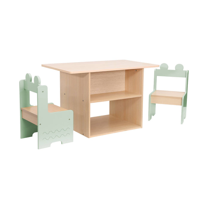 sweeek - Kindertafel + 2 stoelen, met planken