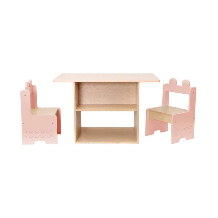 sweeek - Kindertafel + 2 stoelen, met planken