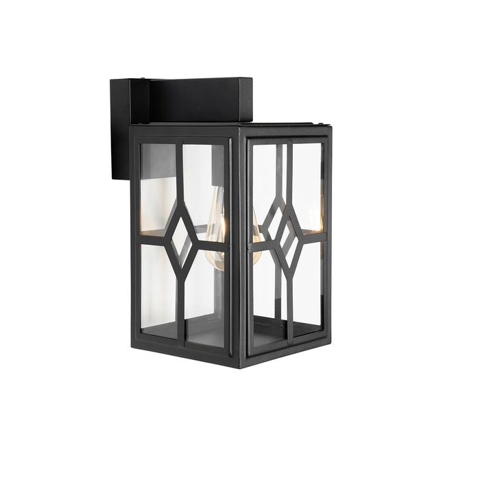 QAZQA Klassieke buiten wandlamp zwart IP44 - Dover