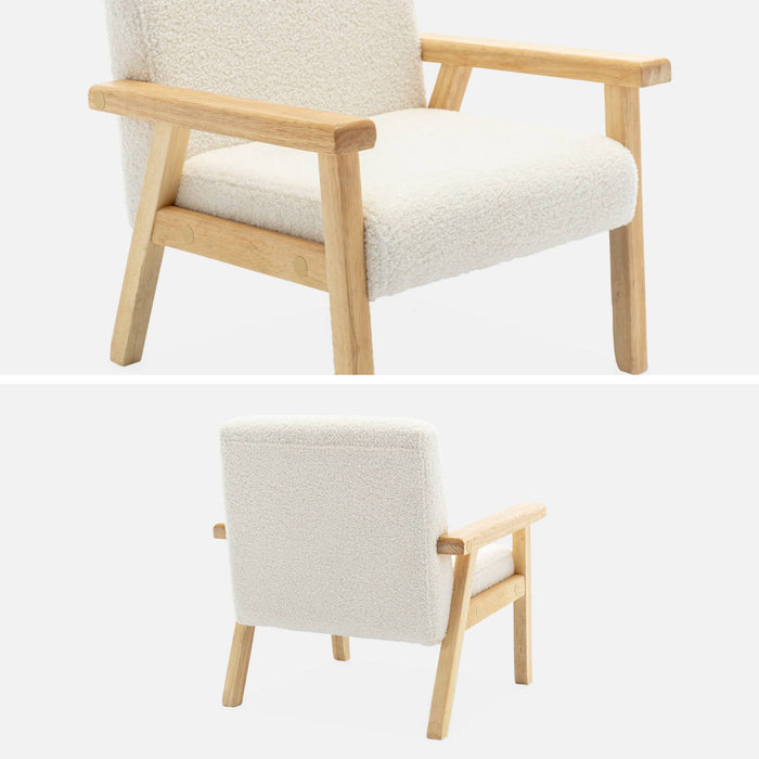 sweeek - Scandinavische kinderfauteuil in heveahout