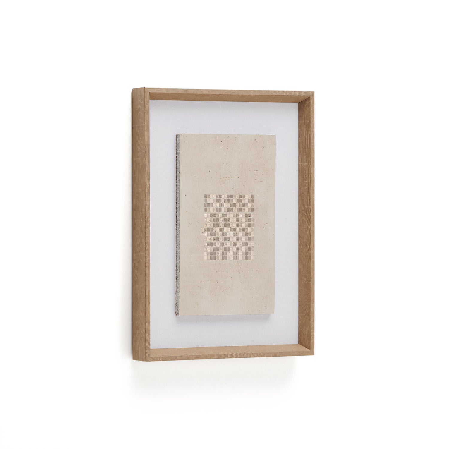 Kave Home - Schilderij  Sormina met bruine strepen in het midden 30 x