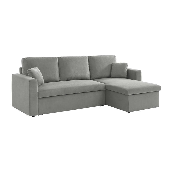 sweeek - Corduroy hoekslaapbank, 3-zits