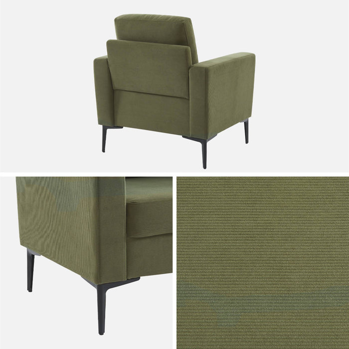 sweeek - Corduroy fauteuil, 1-zits