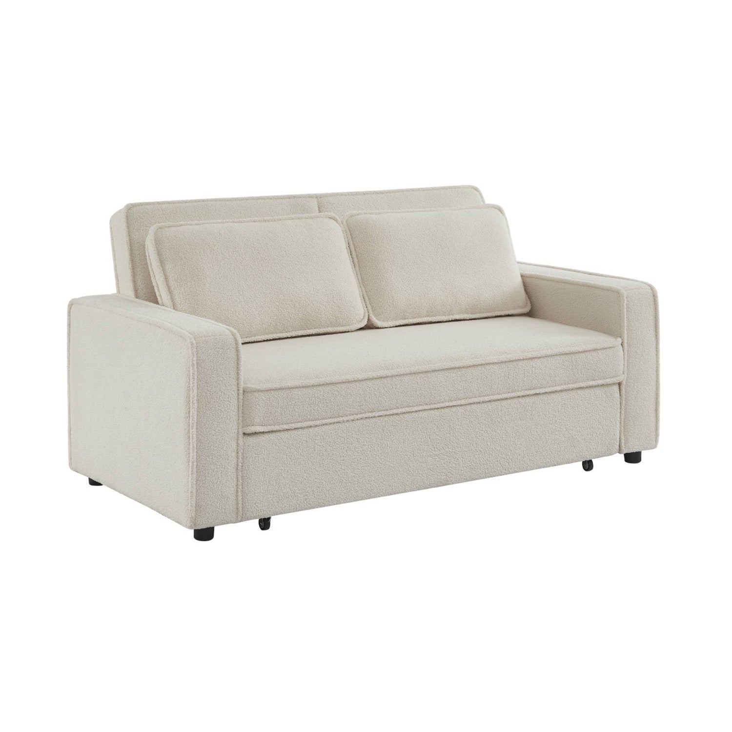 sweeek - 3-zits bouclé slaapbank