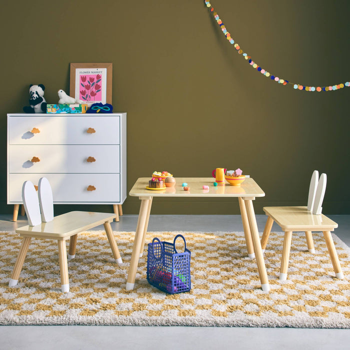 sweeek - Kindertafel + 2 stoelen