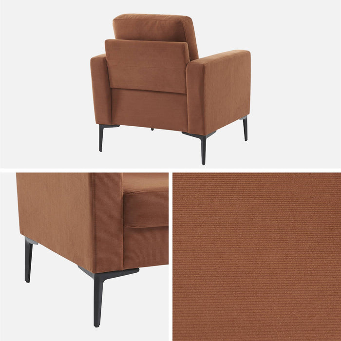 sweeek - Corduroy fauteuil, 1-zits