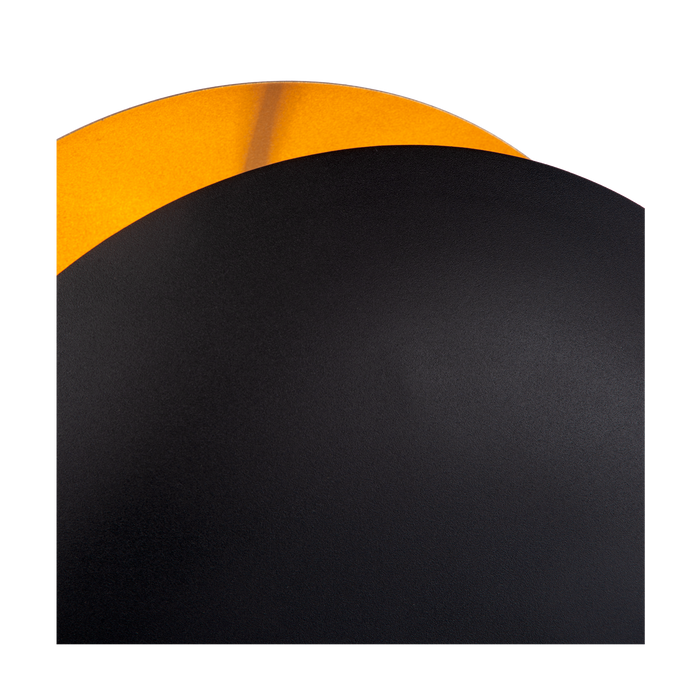 Atmooz Copple - Tafellamp - Zwart & Goud - Rond - 20x35x45cm - Metaal