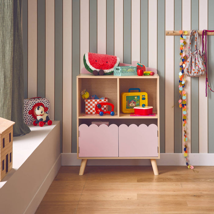 sweeek - Kinderboekenkast met 2 planken en 2 deuren