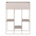 QUVIO Plantenbak met 3 planken - Metaal - Beige