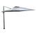 Garden Impressions Hawaii B P telescopic zweefparasol 3x4m - d. grijs