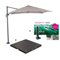 Garden Impressions Hawai parasol S 250x250 zand + 80kg voet en hoes