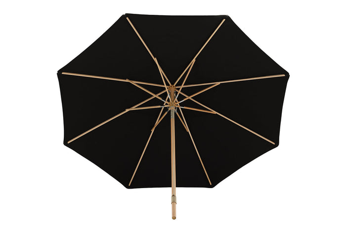 Rebellenclub Junip Parasol - ø330cm - Zwart